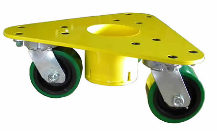 Bond Caster Tri Dolly Steel Base Material Handling Dolly with Steel Wheels 